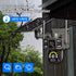 Outdoor Security SIM 4G Solar Camera Dual Lens Three Screens 360 Degree Night Vision.